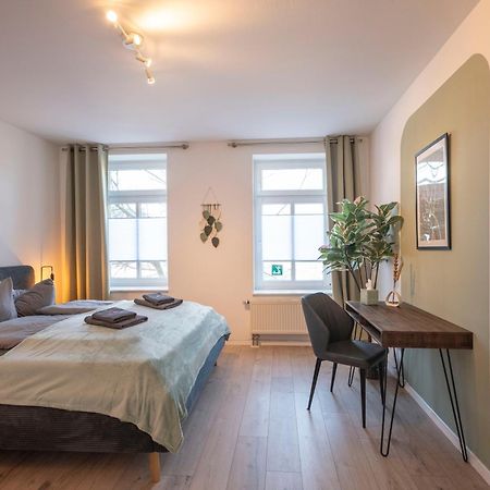 Boho-Suite - Sauna, Netflix, Nespresso, Zentral, Messe Chemnitz  Exteriér fotografie